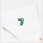 Sticker Rond Eric Carle Christmas Caterpillar<br><div class="desc">Célébrez la saison des Fêtes avec le design fantastique de la Caterpillar de Noël par Eric Carle. Doté de l’emblématique Caterpillar Very Hungry, orné d’éléments festifs, tels qu’un chapeau de Père Noël rouge vif et entouré de saints et de baies, ce design saisit la magie de Noël dans le style...</div>