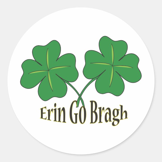Sticker Rond Erin Go Bragh (Devant)