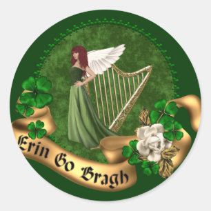 Sticker Rond Erin Go Bragh Irish