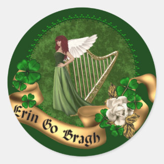 Sticker Rond Erin Go Bragh Irish