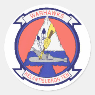 Sticker Rond Escadron anti-sous-marin d'hélicoptère TEN