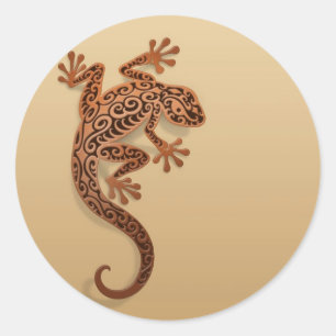 Sticker Rond Escalade Brown Gecko