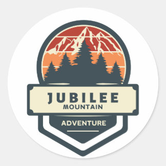 Sticker Rond Escalade et randonnée des sommets du Jubilee