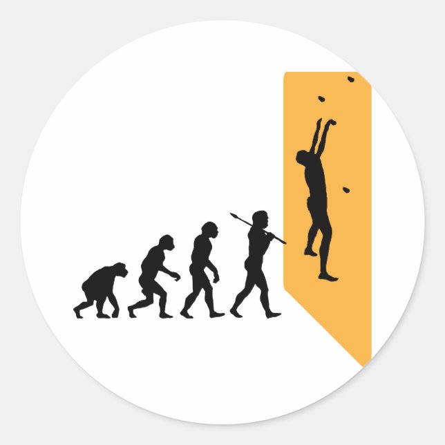 Sticker Rond Escalade murale (Devant)