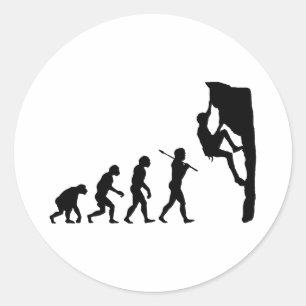 Sticker Rond Escalade rocheuse