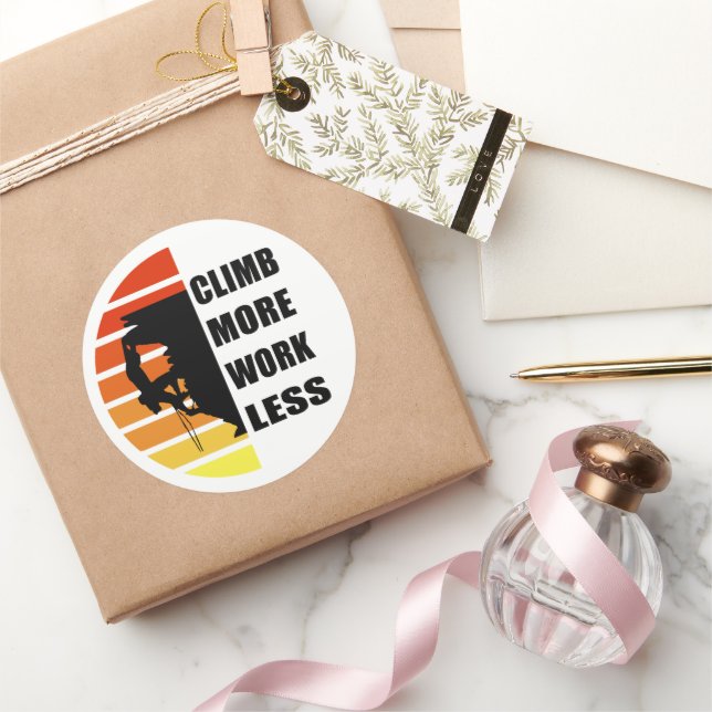Sticker Rond Escalade rock motivationnelle disant (Cadeaux)