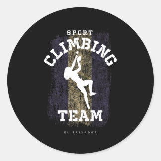 Sticker Rond Escalade sportive El Salvador Climber Escalade bou