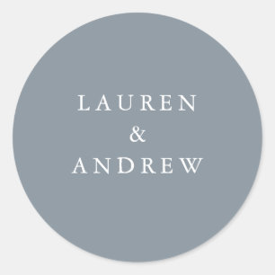 Sticker Rond Escaliers Mariages modernes gris bleu foncé