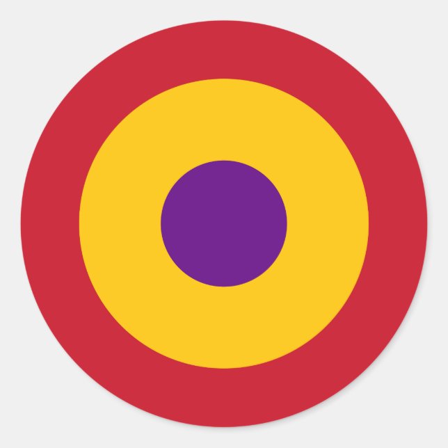 Sticker Rond Escarapela de la República Española (Devant)