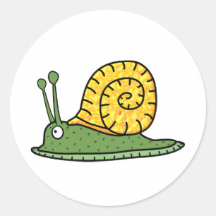 Sticker Rond Escargot
