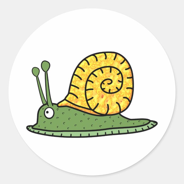 Sticker Rond Escargot (Devant)