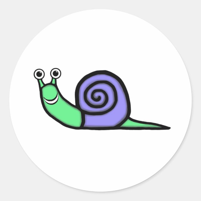Sticker Rond Escargot (Devant)