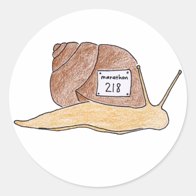 Sticker Rond escargot (Devant)