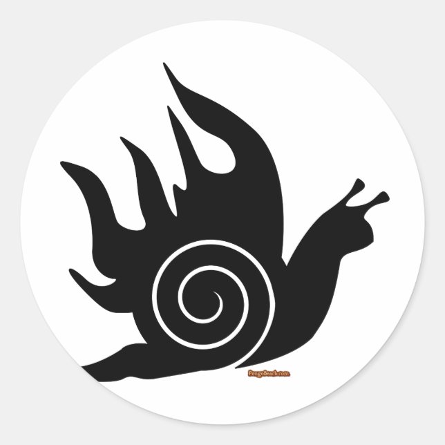 Sticker Rond Escargot malin (Devant)
