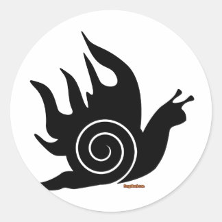 Sticker Rond Escargot malin