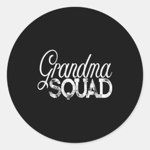 Sticker Rond Escouade Mamie