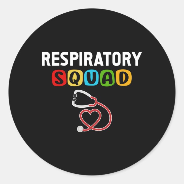 Sticker Rond Escouade respiratoire (Devant)