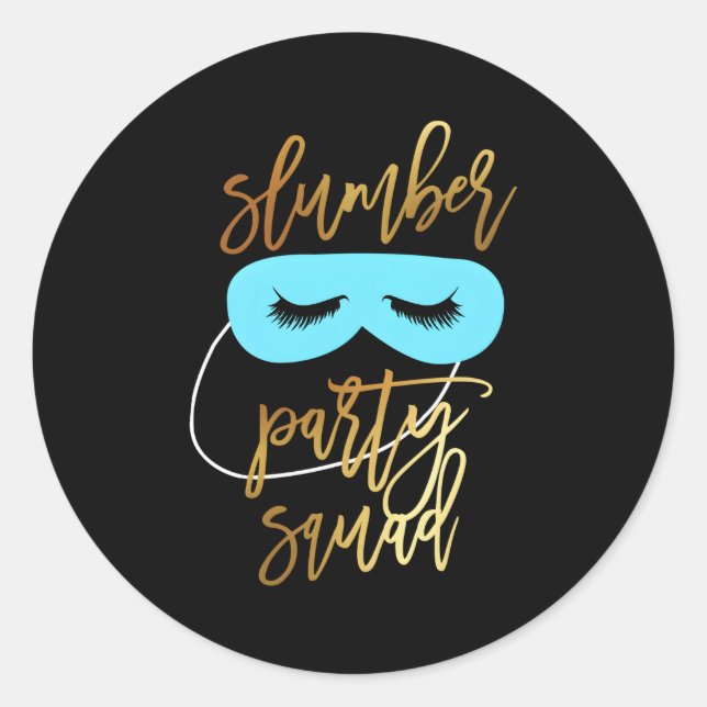 Sticker Rond Escouade Slepover Pajamas Py Pour N (Devant)