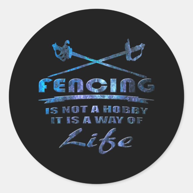 Sticker Rond Escrime (Devant)