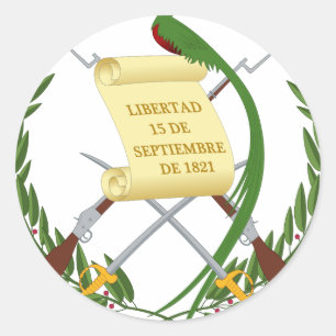 Sticker Rond Escudo de armas de Guatemala