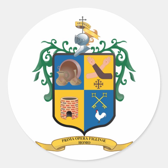 Sticker Rond Escudo Tlaquepaque Jalisco, Mexique (Devant)