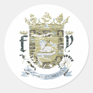 Sticker Rond Escudo Urbano (kaki)