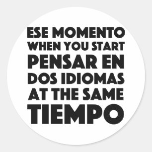 Sticker Rond Ese Momento Quand Vous Commencez Language Student