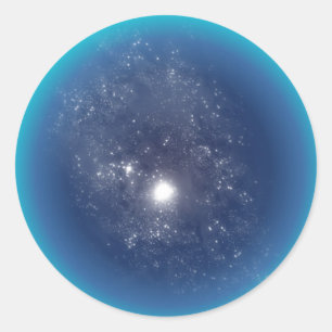 Sticker Rond Espace profond