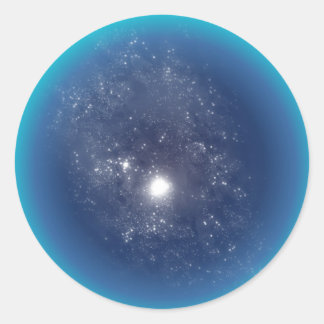 Sticker Rond Espace profond