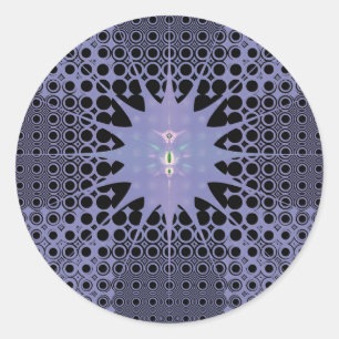 Sticker Rond Espace Violet