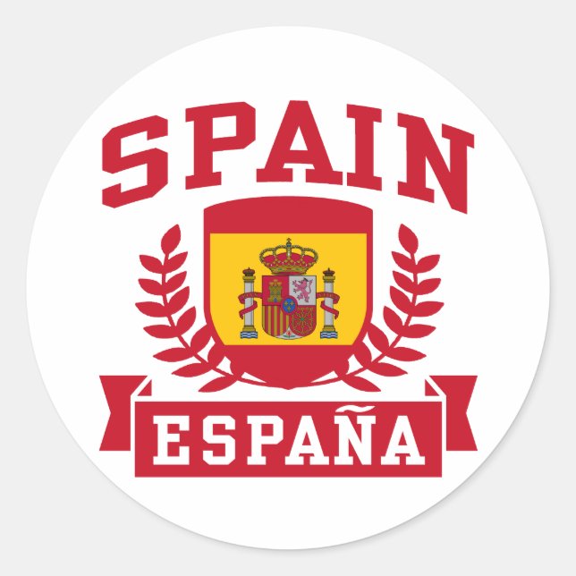 Sticker Rond Espagne Espana (Devant)
