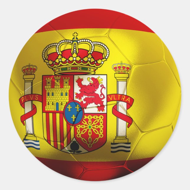 Sticker Rond Espagne Football (Devant)