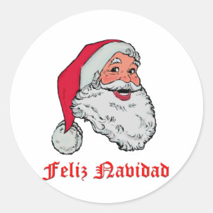 Sticker Rond Espagnol le père noël