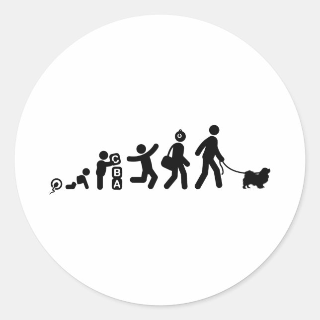 Sticker Rond Espagnol tibétain (Devant)