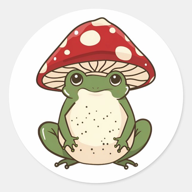 Sticker Rond Espèce de grenouille géante (Devant)