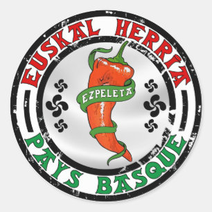 Sticker Rond Espelette - Ezpeleta