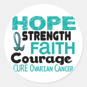 Sticker Rond ESPOIR 3 de Cancer ovarien
