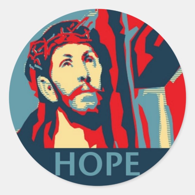 Sticker Rond Espoir de Jésus (Devant)