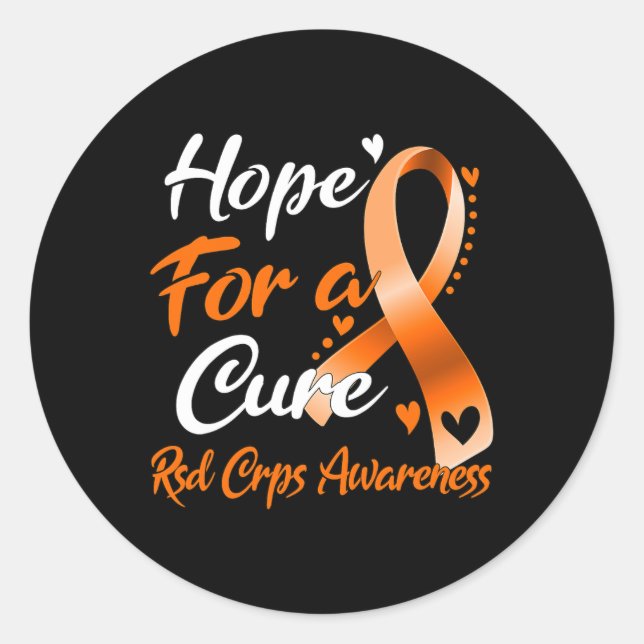 Sticker Rond Espoir D'Une Sensibilisation Cure Rsd Crps (Devant)