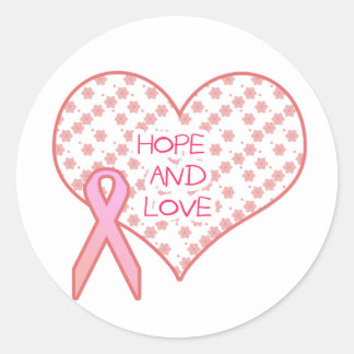 Sticker Rond Espoir et amour