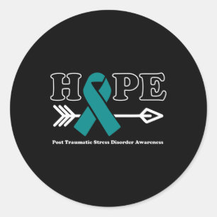 Sticker Rond Espoir - Post Traumatic Stress Disorder Sensibilis