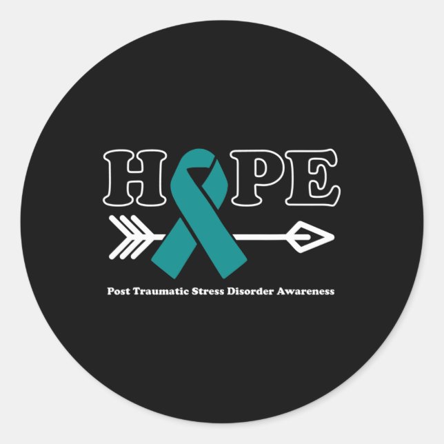 Sticker Rond Espoir - Post Traumatic Stress Disorder Sensibilis (Devant)