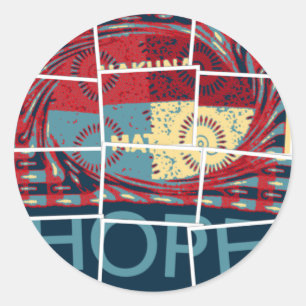 Sticker Rond Espoir soit le miracle Beau Inspirant Magnifique