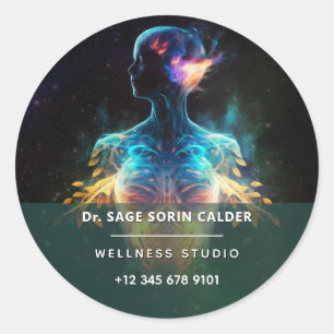 Sticker Rond Espoir Vivant Énergie Spirituelle