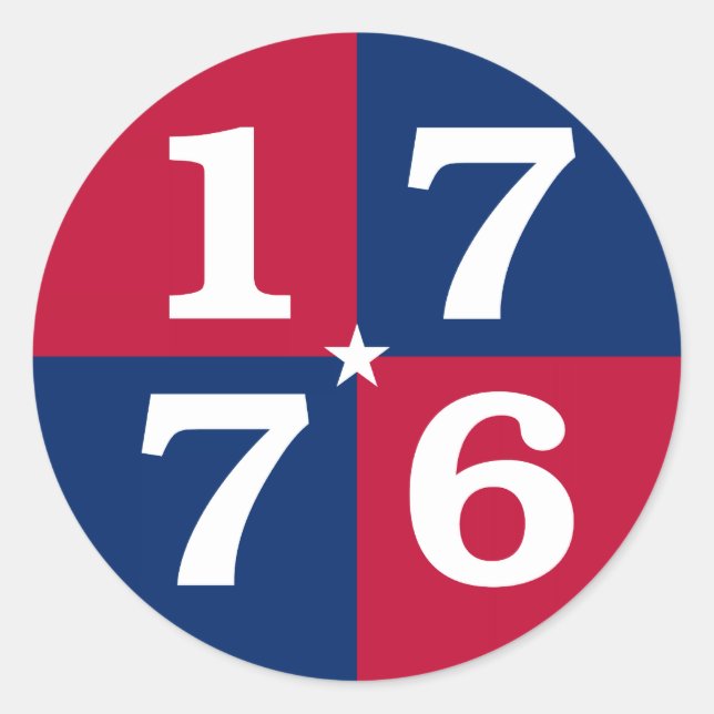 Sticker Rond Esprit De 1776 (Devant)