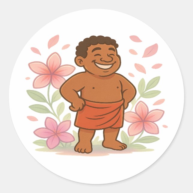 Sticker Rond Esprit de fleur Dumi (Devant)