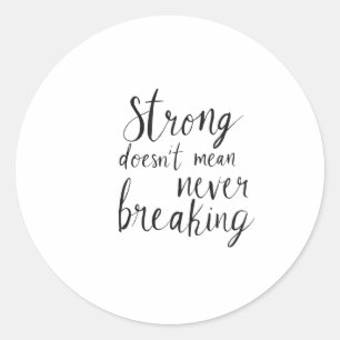 Sticker Rond Esprit indestructible