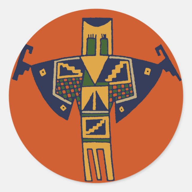 Sticker Rond Esprit shaman sud-ouest (Devant)
