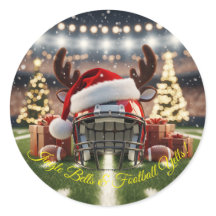 Esprit sportif de Noël pour le football de fête
