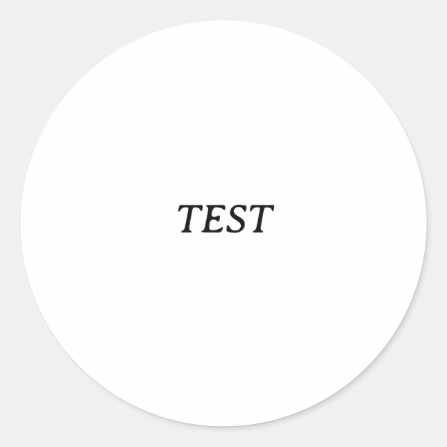 Sticker Rond essai (Devant)